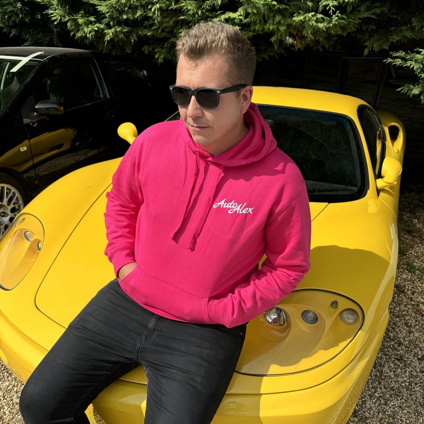 Hoodie | AutoAlex Embroidered - Pink