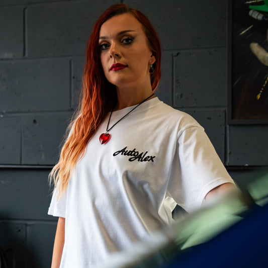 T-Shirt | AutoAlex Embroidered - White