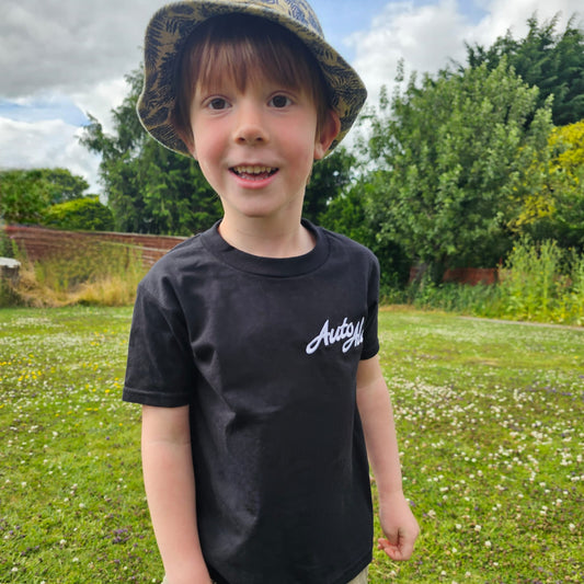 T-Shirt | Child AutoAlex Embroidered - Black